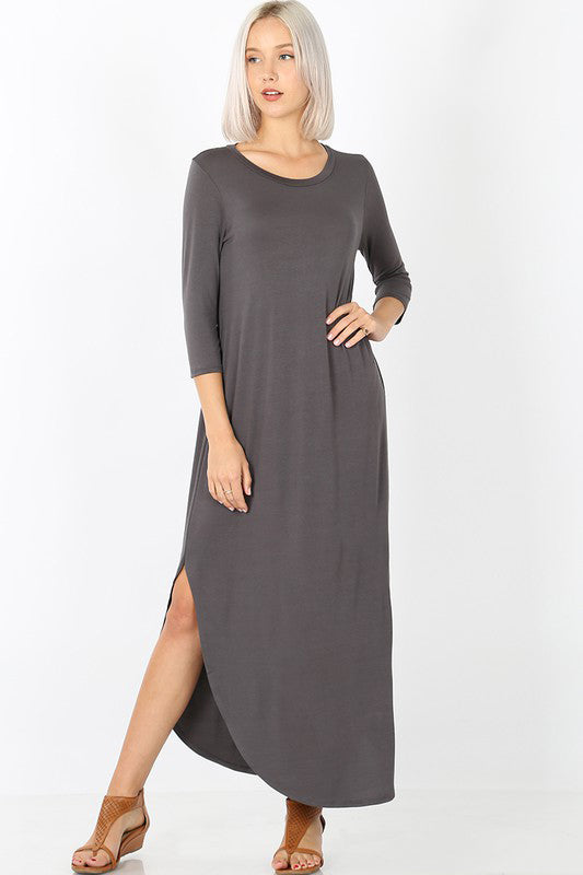 Gray Effie Maxi Dress