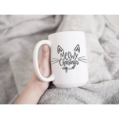 Meowy Christmas Mug 15oz