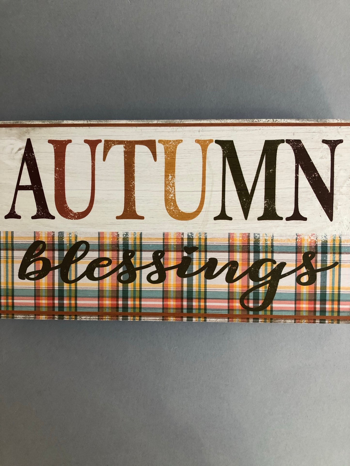 Autumn Blessings Fall Wall Decor Sign