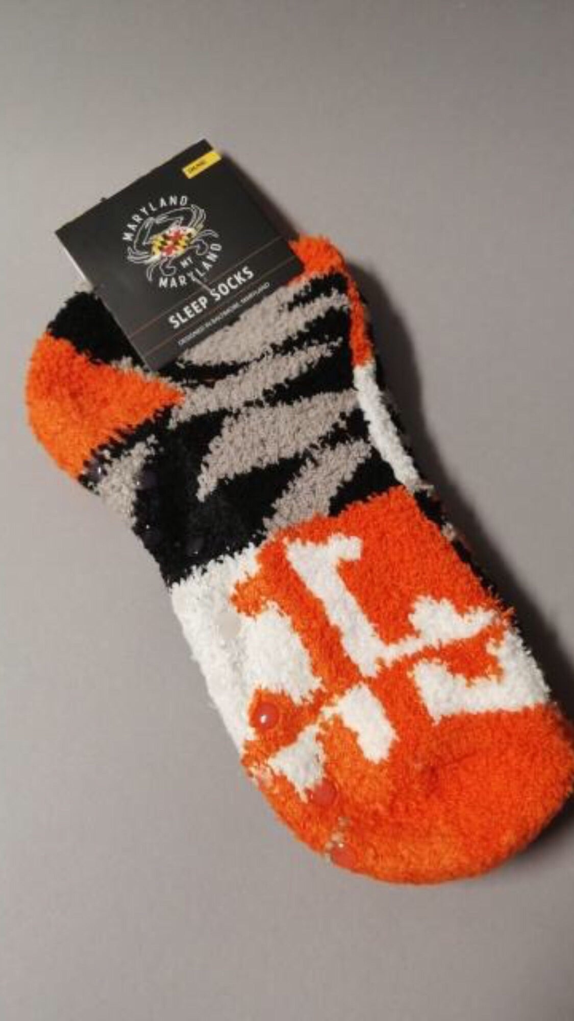Maryland Orange Sleep Socks