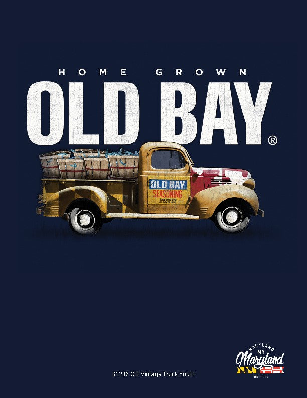 Kids Old Bay Vintage Truck Blue T-Shirt