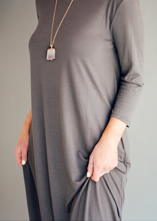 Gray Effie Maxi Dress