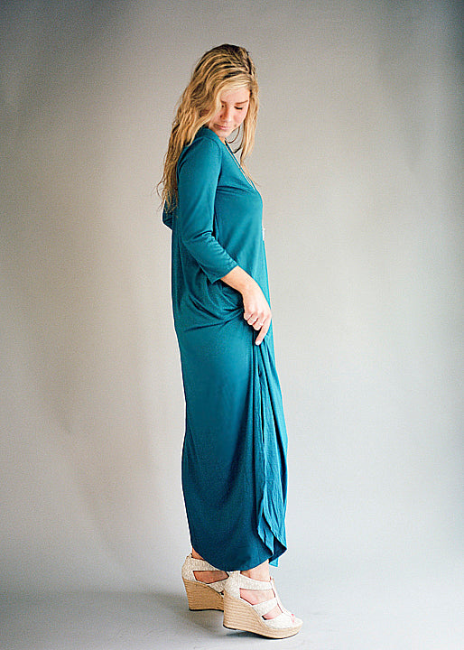 Teal Effie Maxi Dress