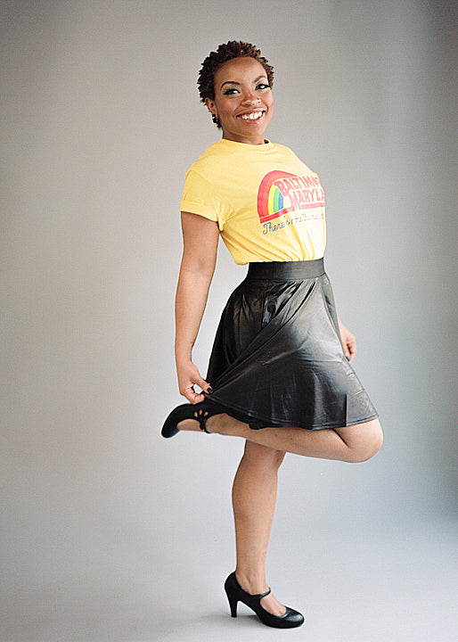 Chloe Black Leather Skirt