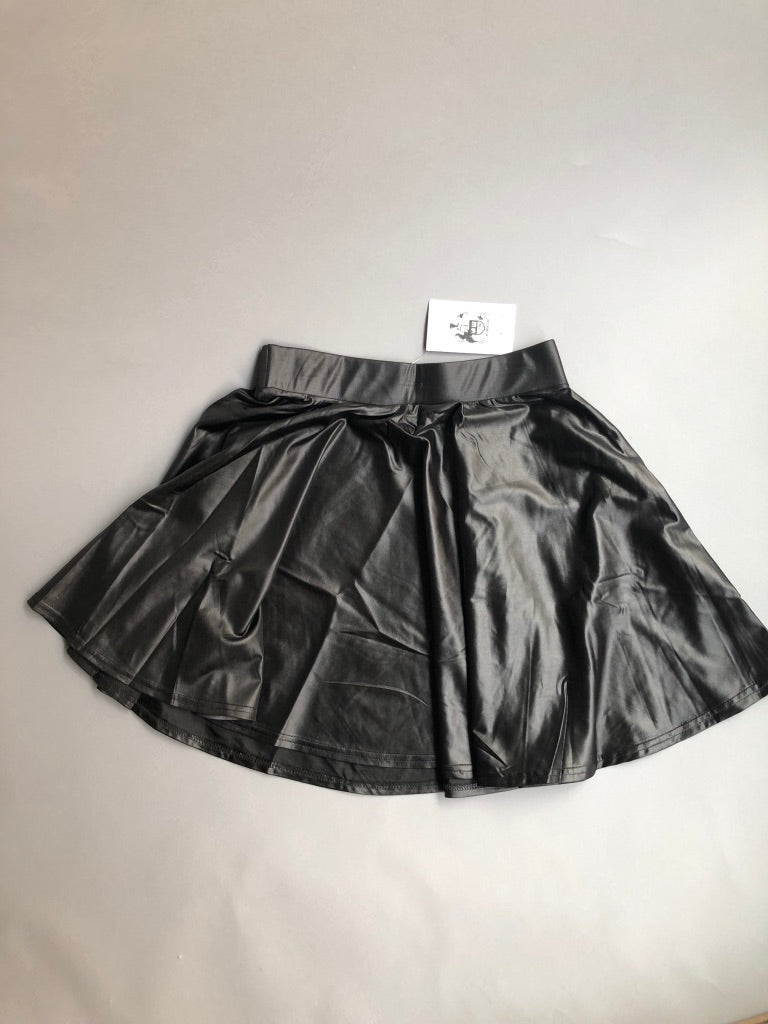 Chloe Black Leather Skirt