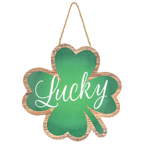 Lucky St. Patrick's MDF Sign, 8.5 x 8.5 inches