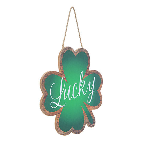 Lucky St. Patrick's MDF Sign, 8.5 x 8.5 inches