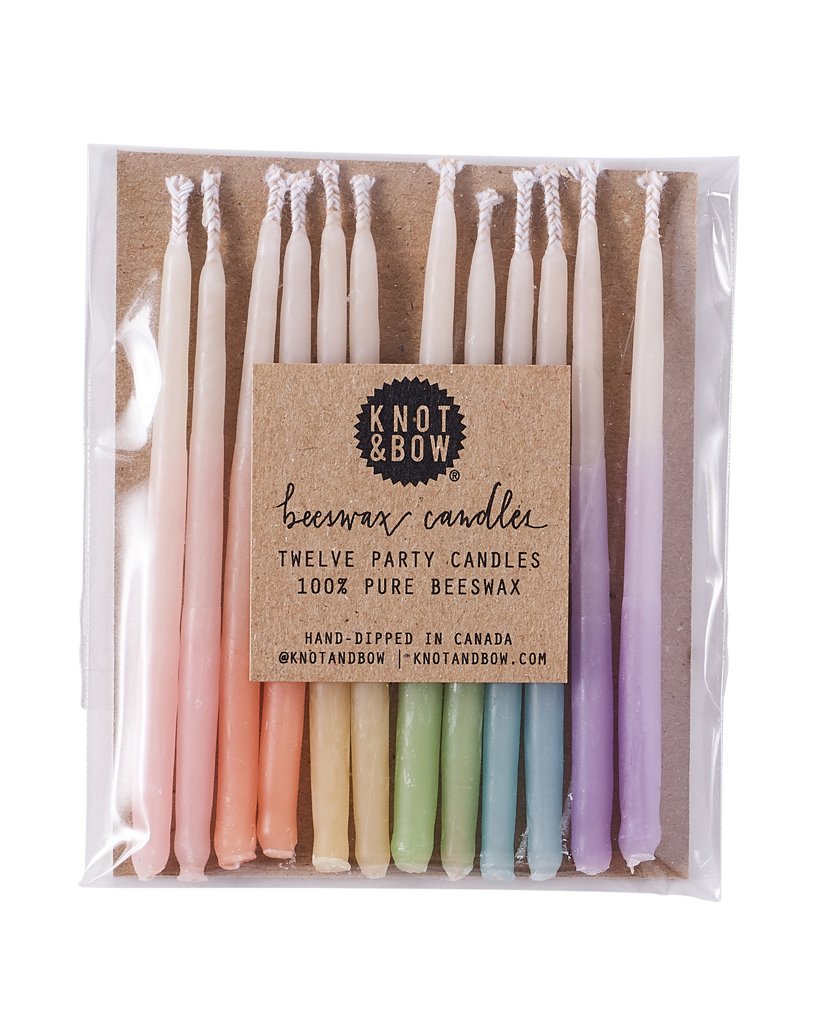 ASSORTED OMBRÉ BEESWAX PARTY CANDLES - thecodexclub