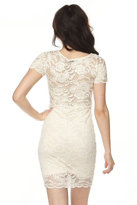 Ivory Lace Dress