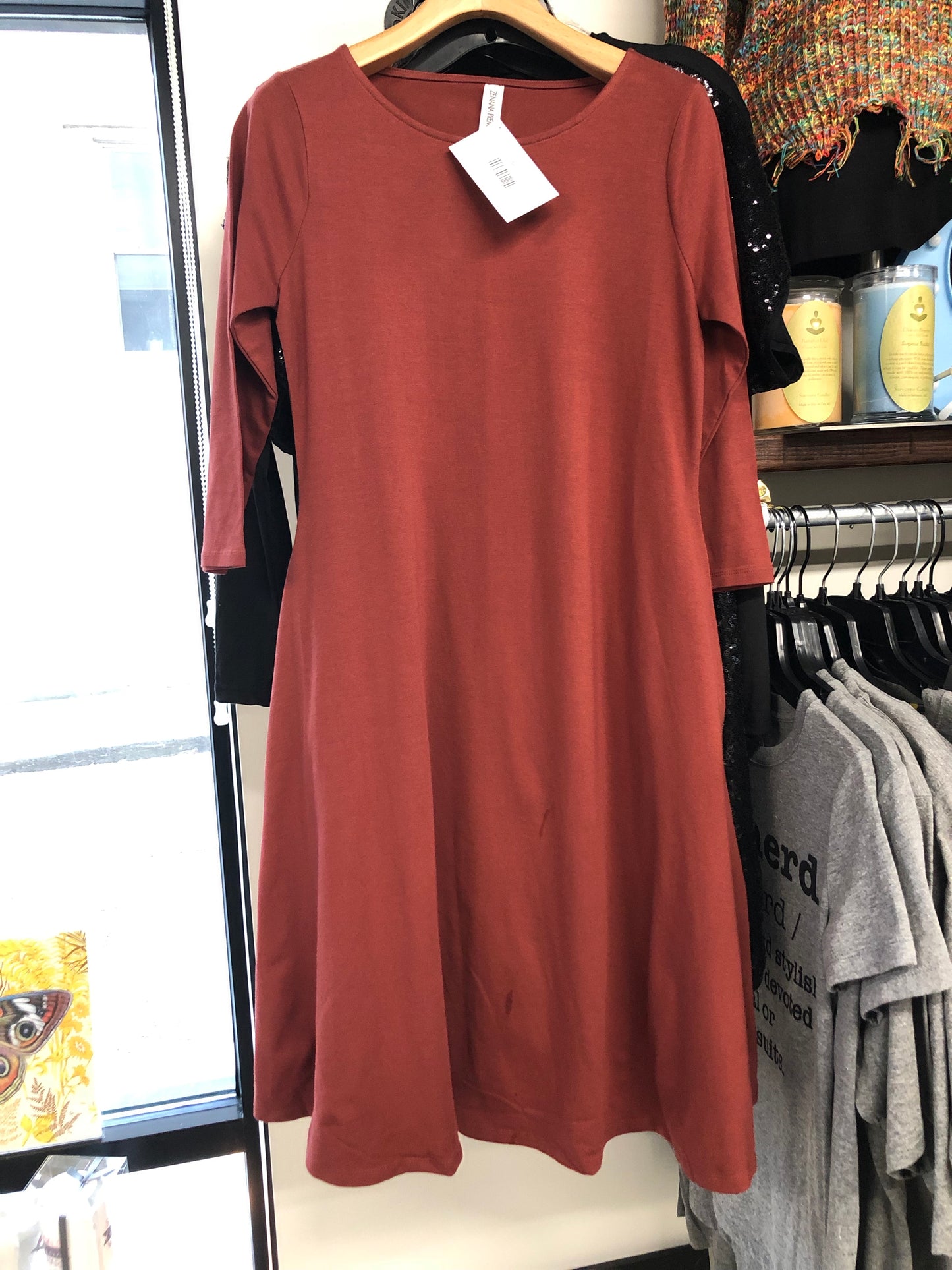 Flowy L-Train Dress