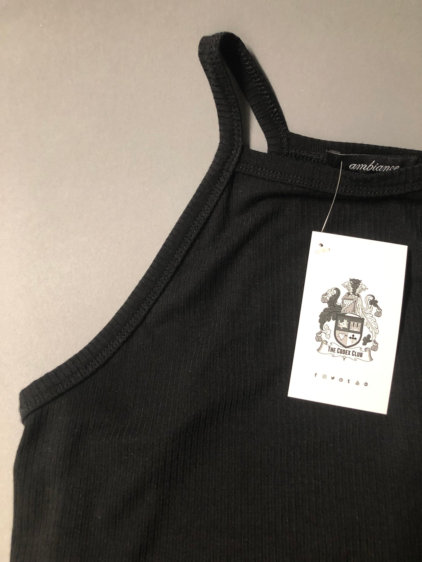 Black Halter Top