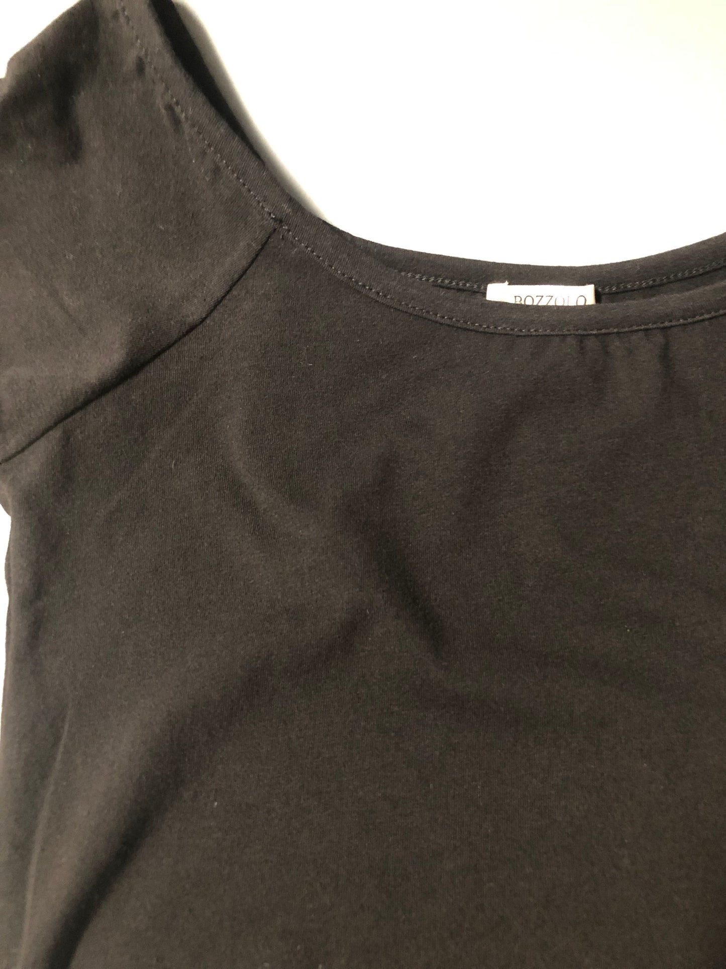 Off the Shoulder Black Crop Top