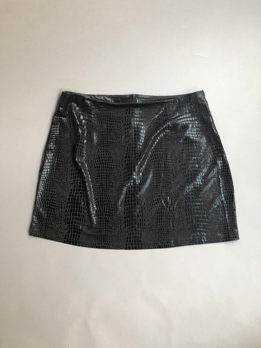 Poly Leather Skirt