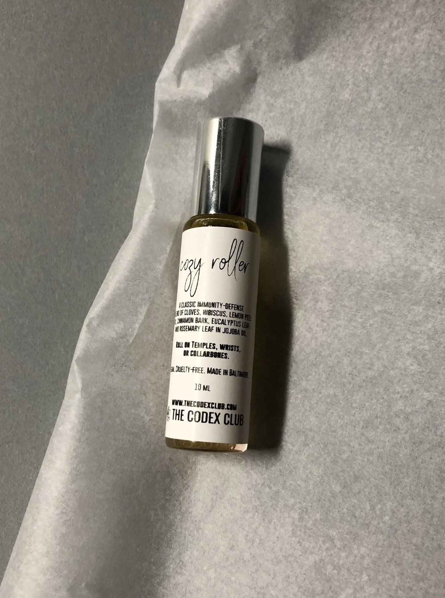 Cozy Immune Defense Essential Oil Roller Bottle for Travel Ready Self-Care