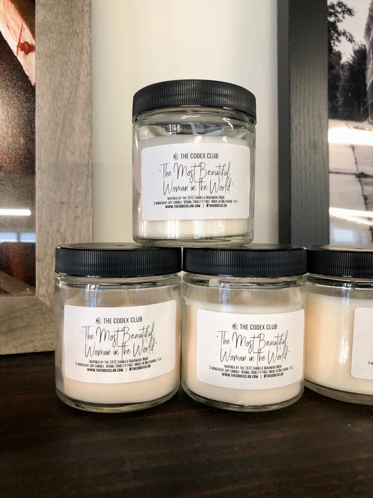 'The Most Beautiful Woman in Town' Handmade Soy Candles by the codex club