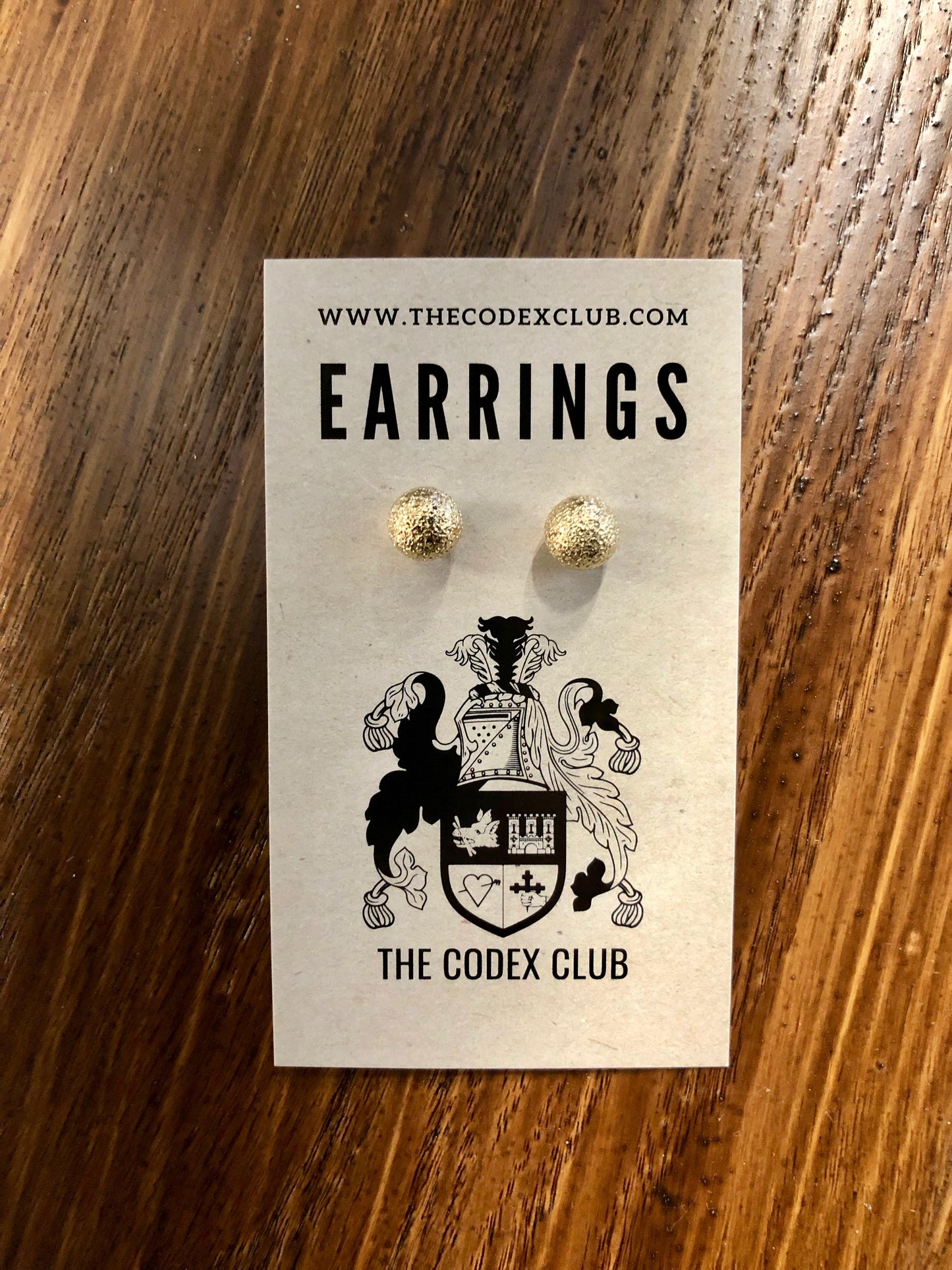 Magic Eight-Ball Shiny and Matte Stud Earrings