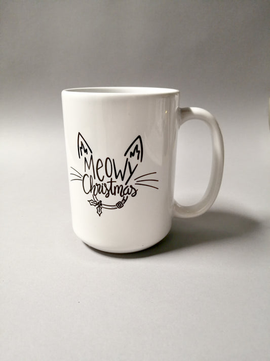 Meowy Christmas Mug 15oz