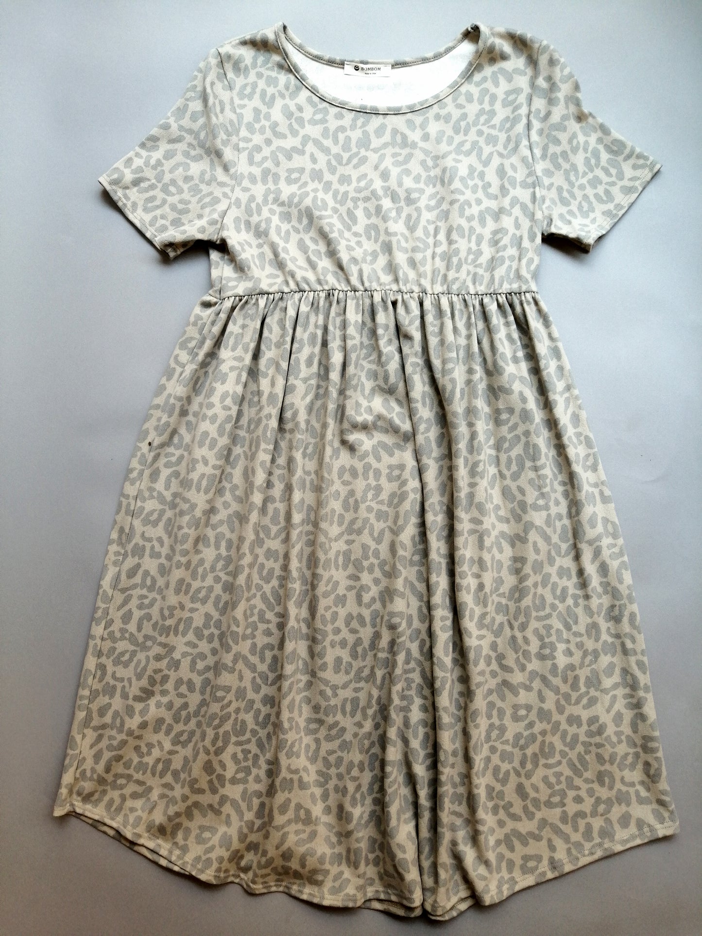 Cream Leopard Sundress