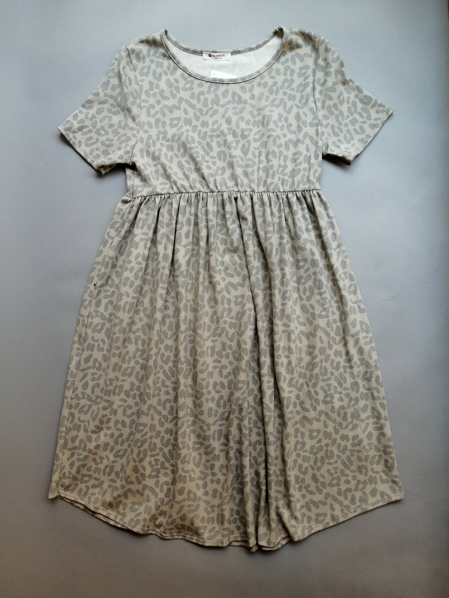 Cream Leopard Sundress