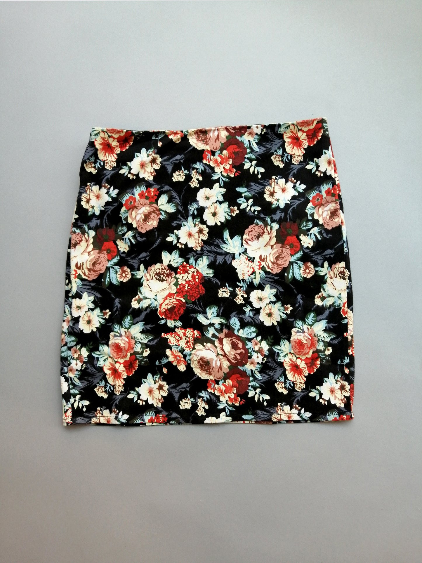 Floral Bodycon Skirt