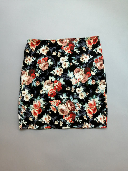 Floral Bodycon Skirt