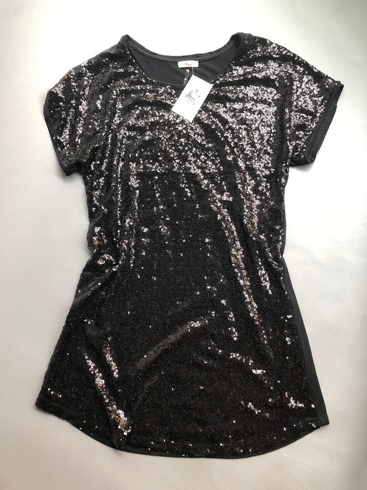 Sparkly Black Sequin Dress