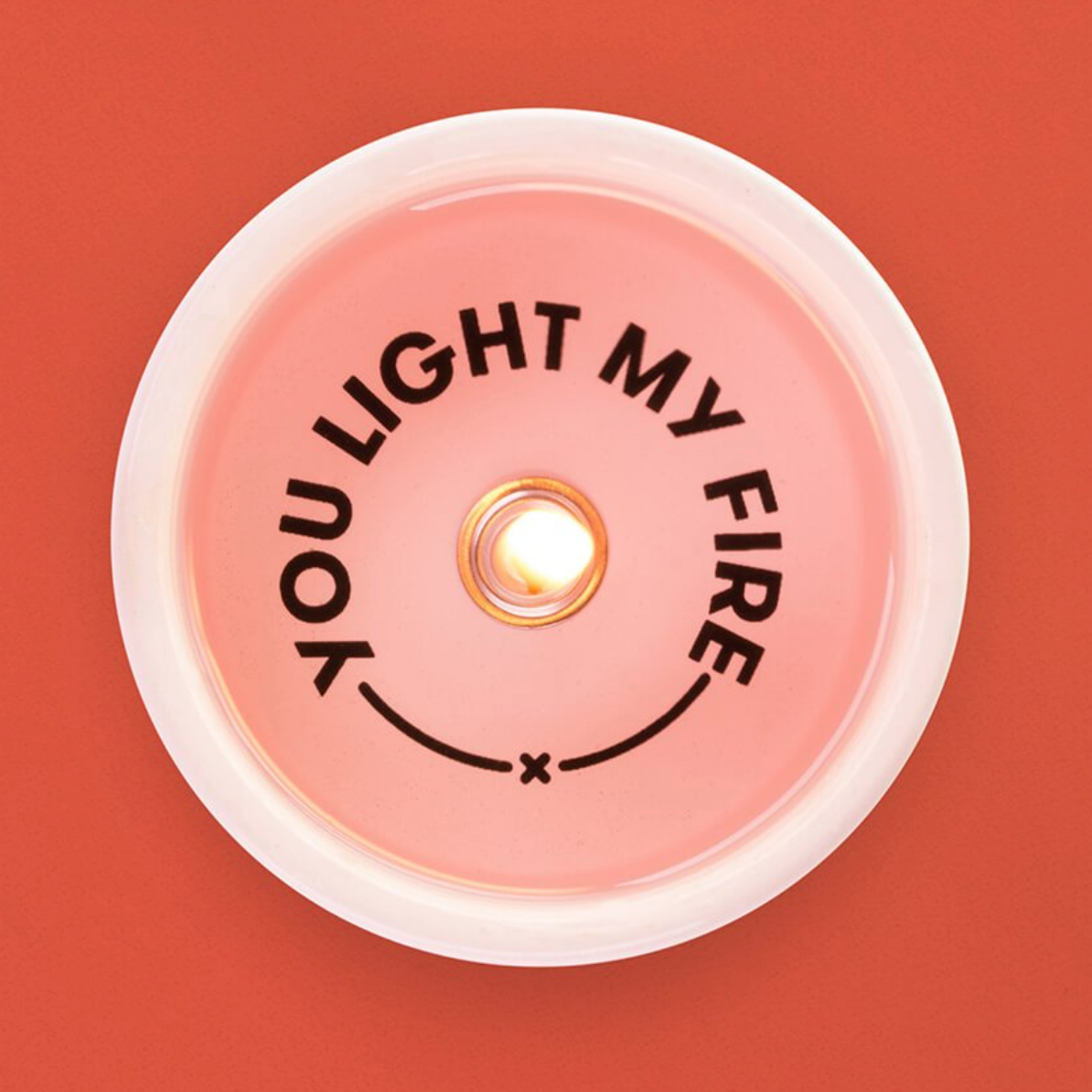 'You Light My Fire' Secret Message Candle - thecodexclub