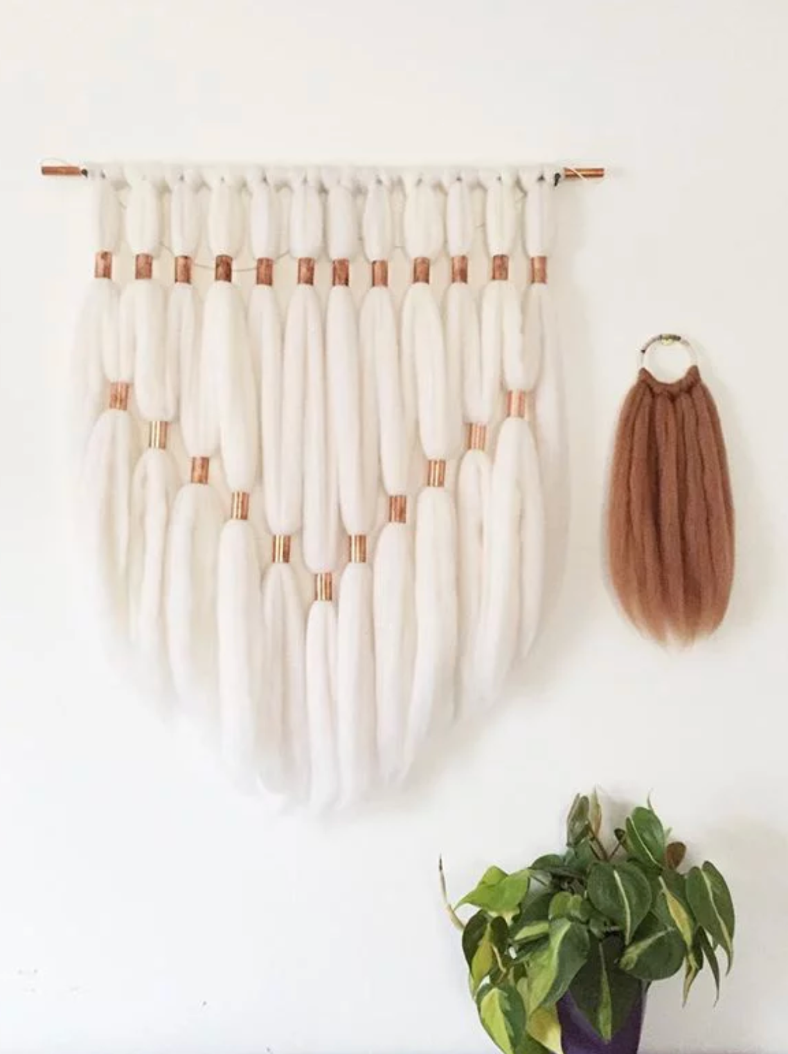 ore + wool wall hangings