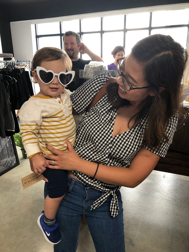 White Heart Sunglasses