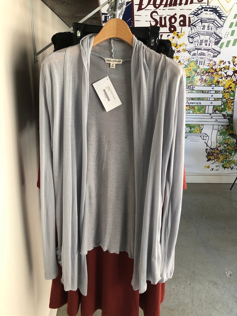Light Blue Wrap Cardigan Sweater