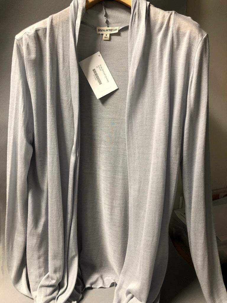 Light Blue Wrap Cardigan Sweater