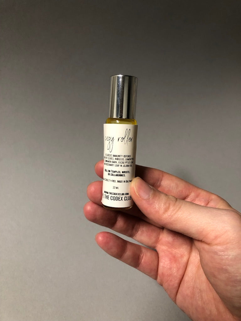 Cozy Immune Defense Essential Oil Roller Bottle for Travel Ready Self-Care