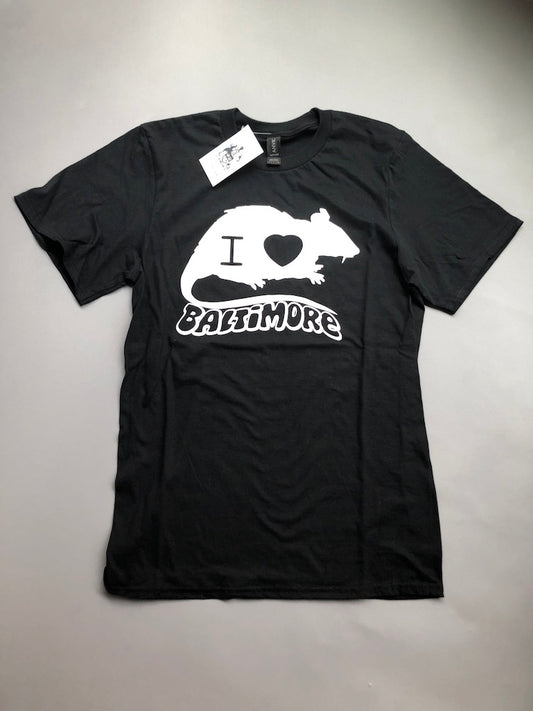 I Love/Rat Baltimore shirts by the Rat Czar