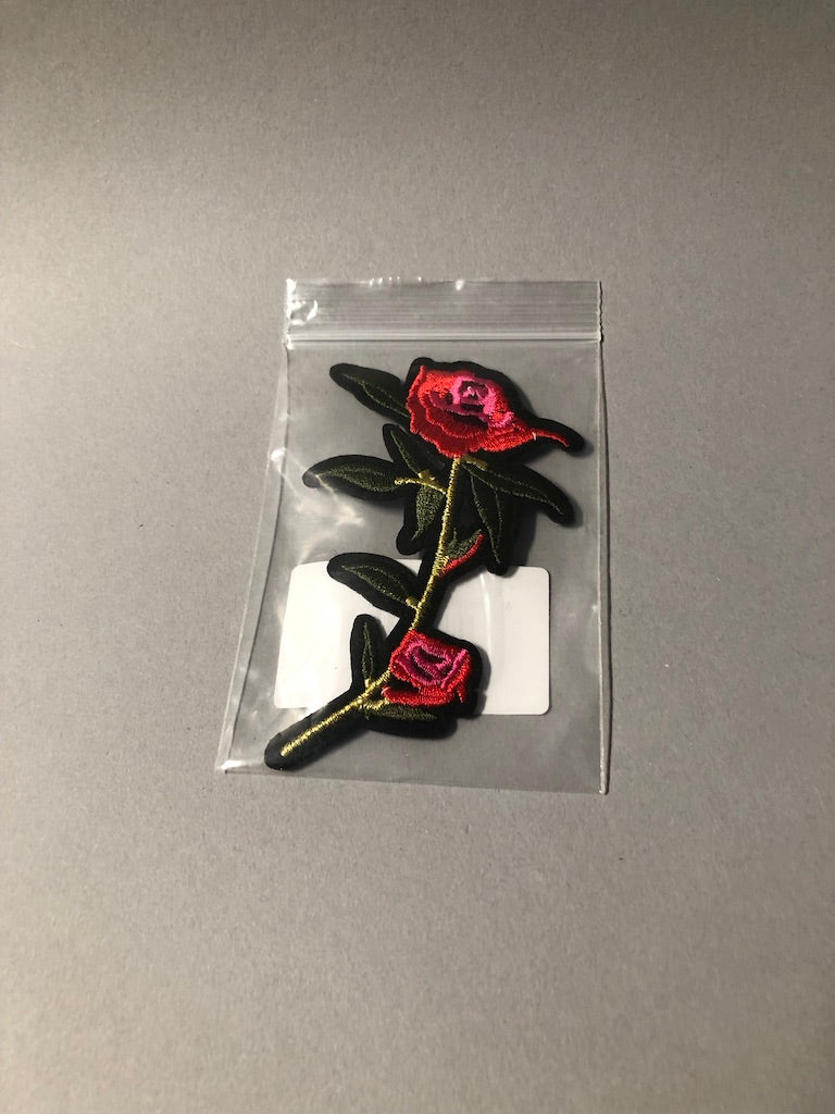 Iron-On Rose Patches
