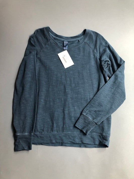 Mineral Blue Slub Slouchy Pullover
