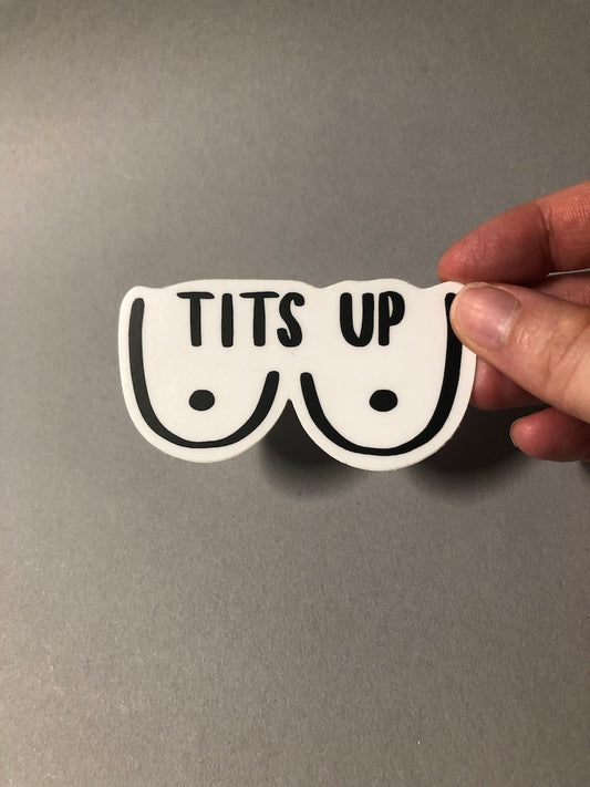 Tits Up Stickers by Nora Jayne