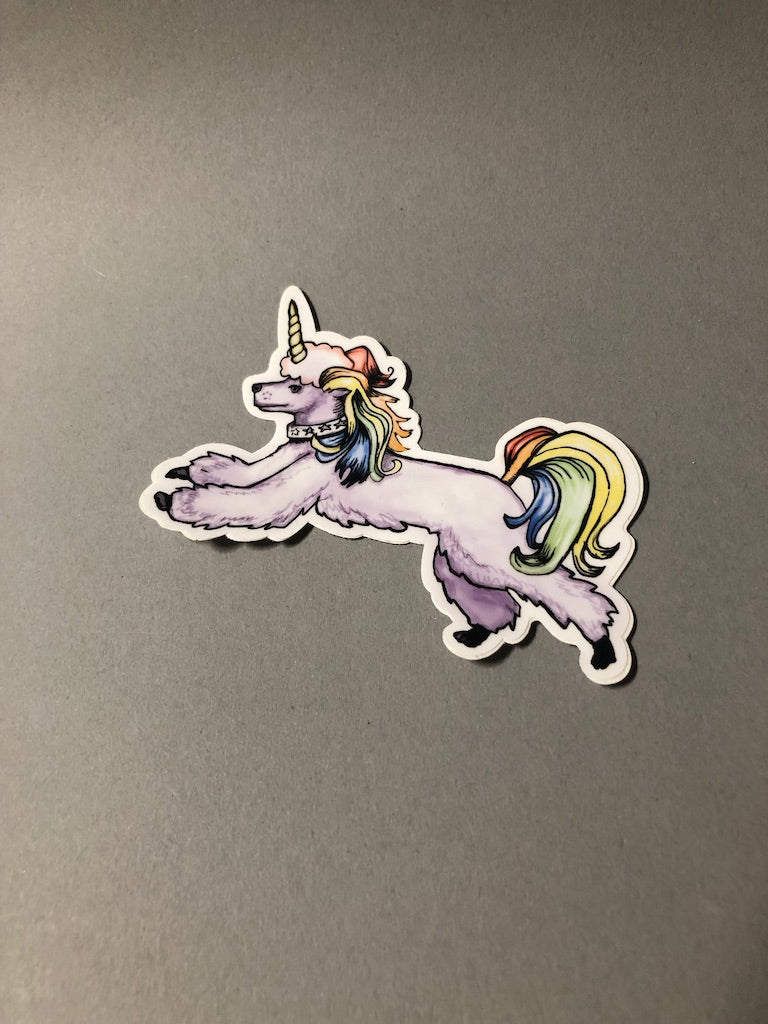 Poodle Stickers by Lauren Hoffen