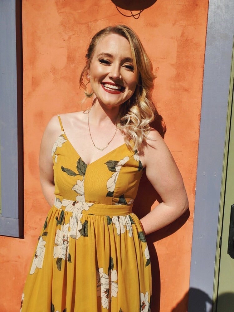Kathryn Floral Mustard Yellow Maxi Dress