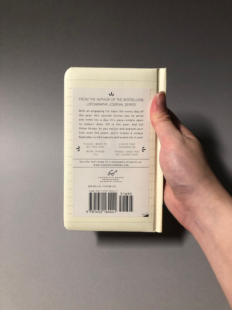 Listography: One List a Day (A Three-Year Journal)