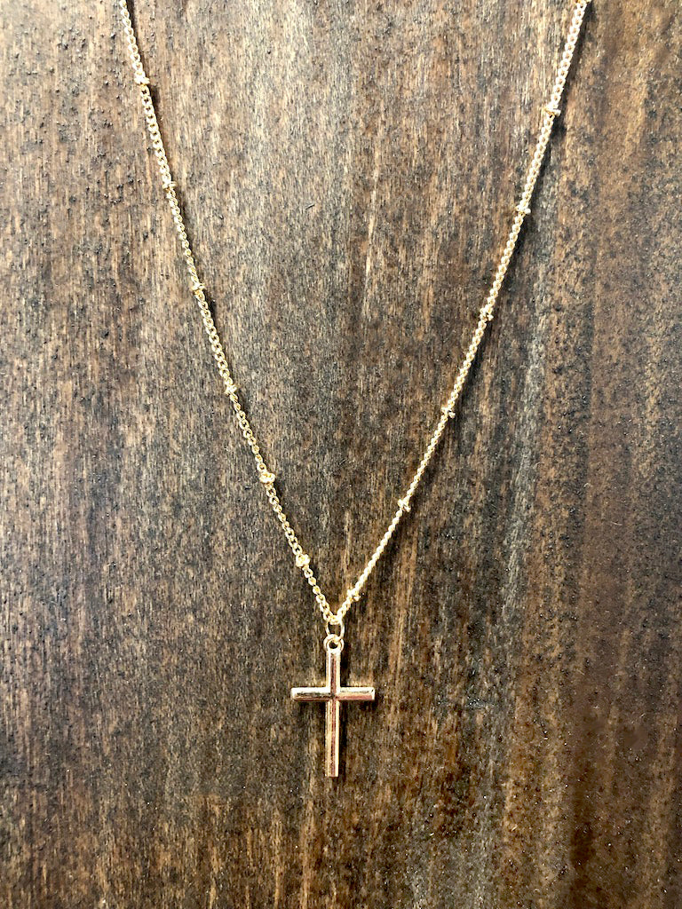 Gold Cross Necklace
