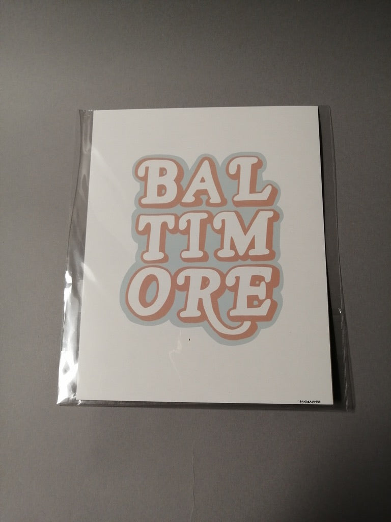 Baltimore Posters by Nora Jayne