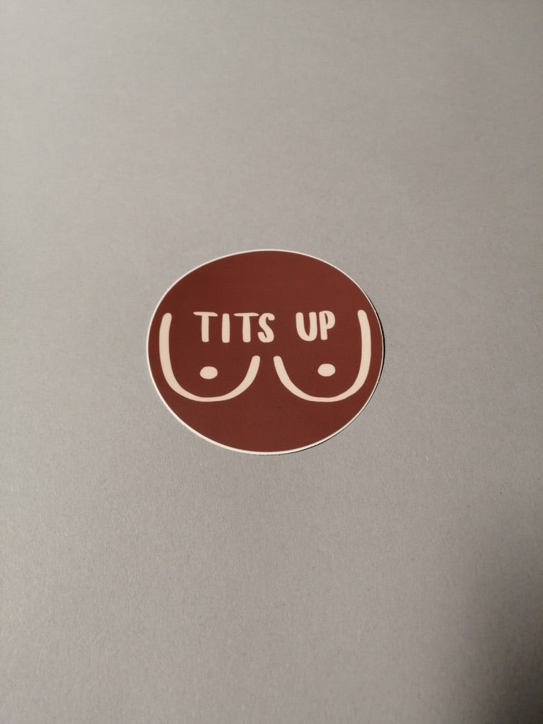 Tits Up Stickers by Nora Jayne