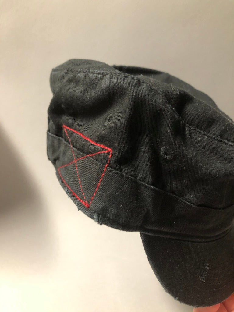 Black Cotton Busboy Cap