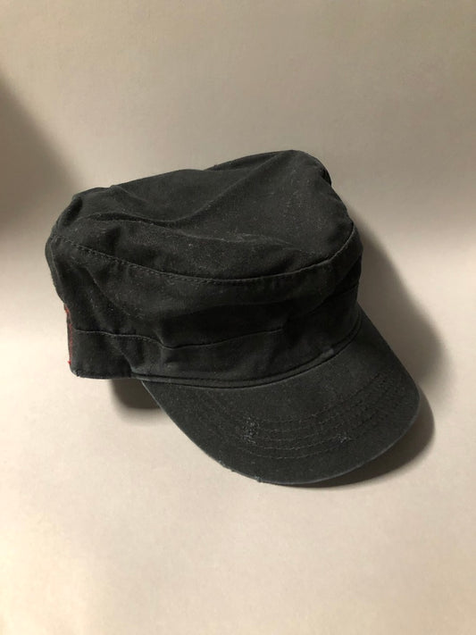 Black Cotton Busboy Cap