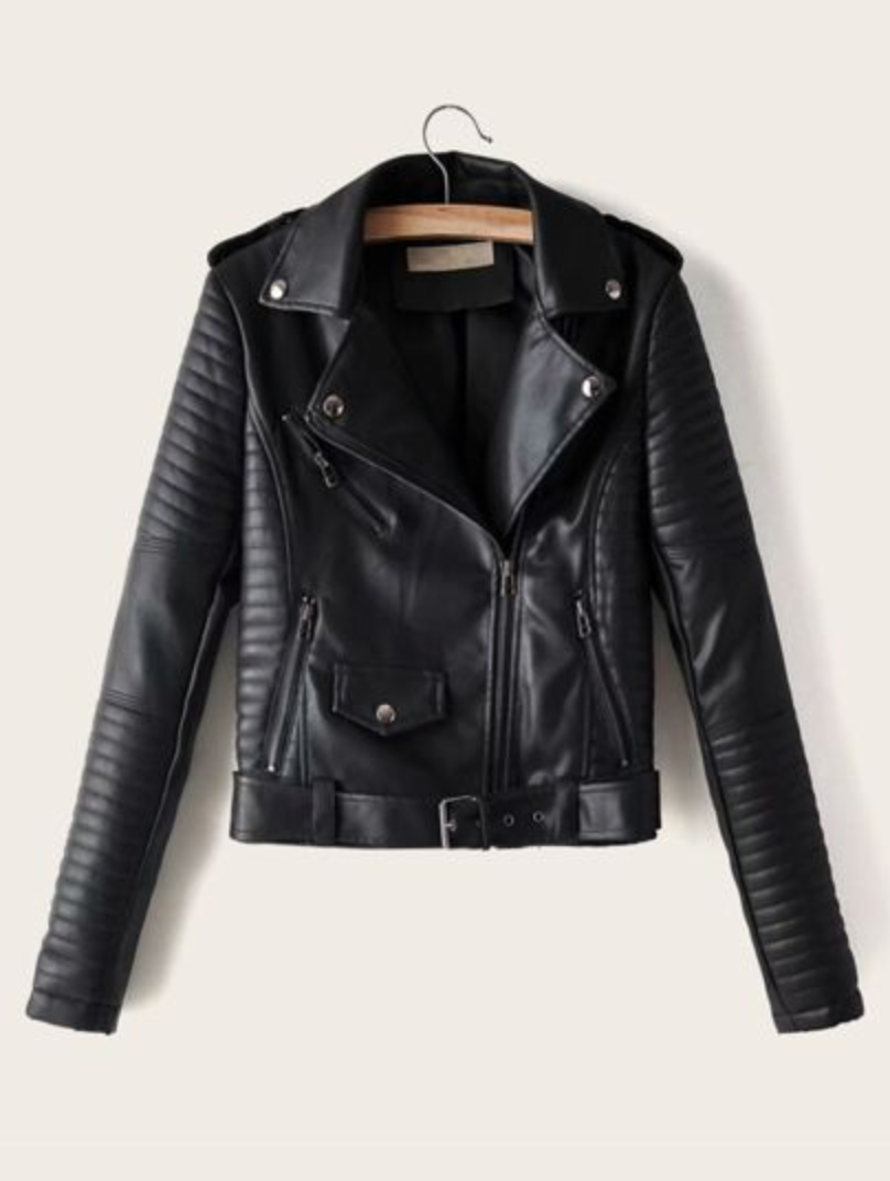 Poly Leather Jacket