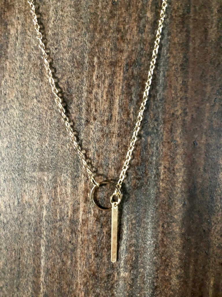 Gold Slip Knot Necklace