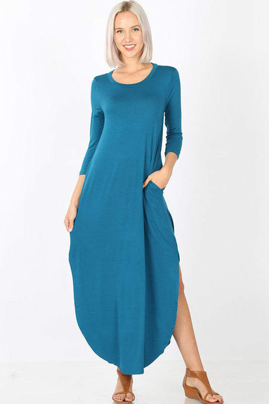 Teal Effie Maxi Dress