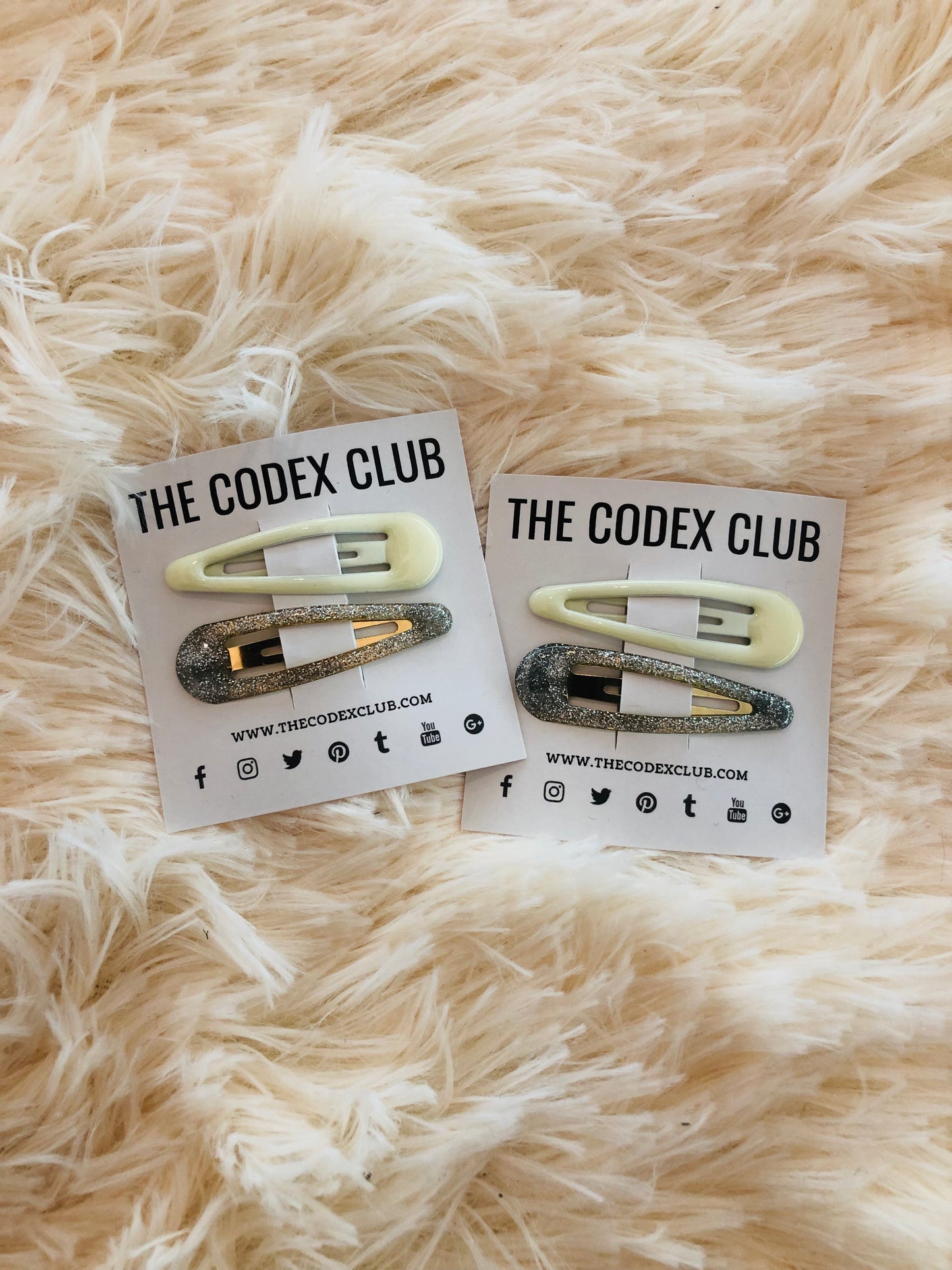 Pastel & Glitter Hair Clips