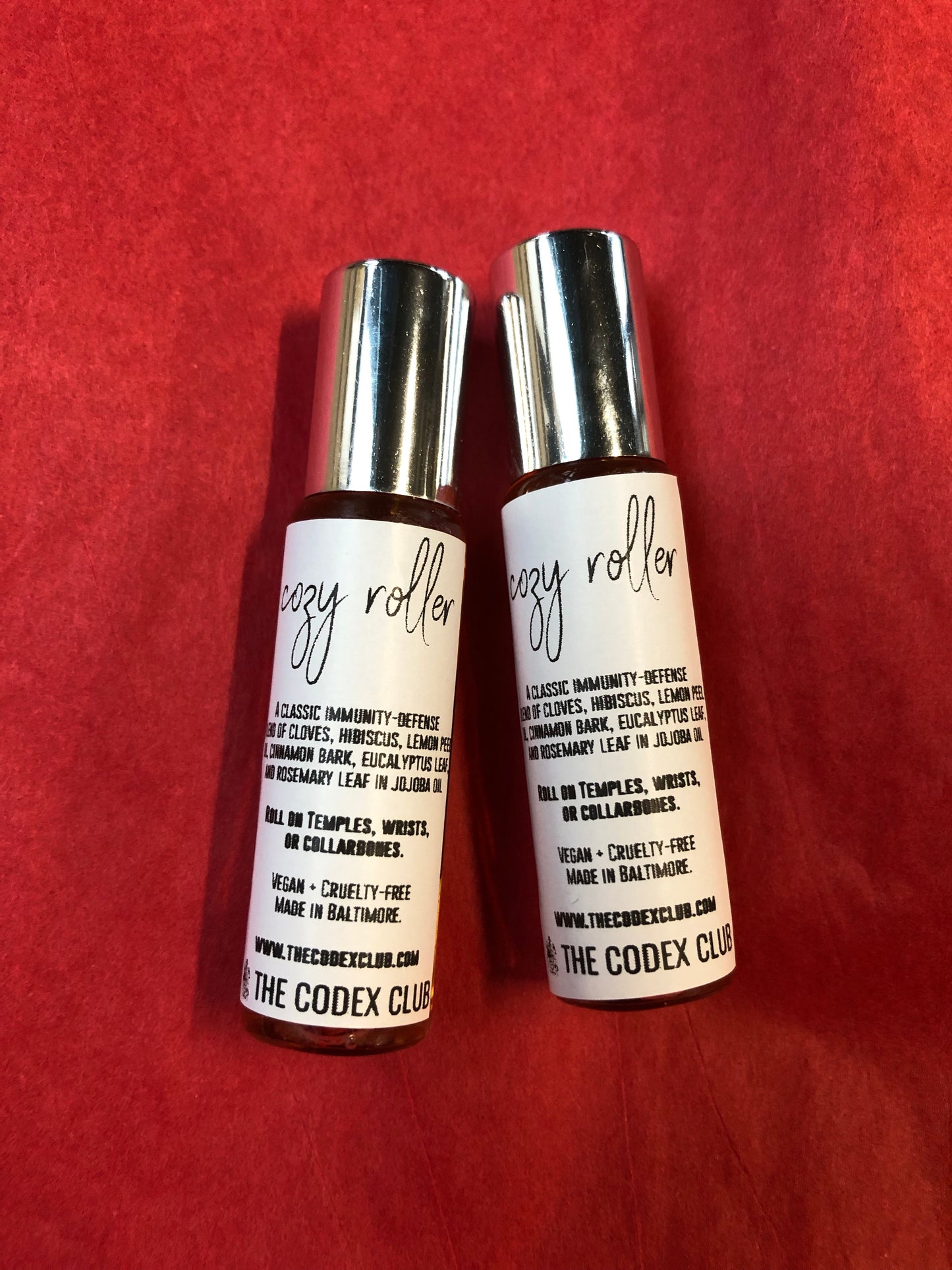 Cozy Immune Defense Essential Oil Roller Bottle for Travel Ready Self-Care