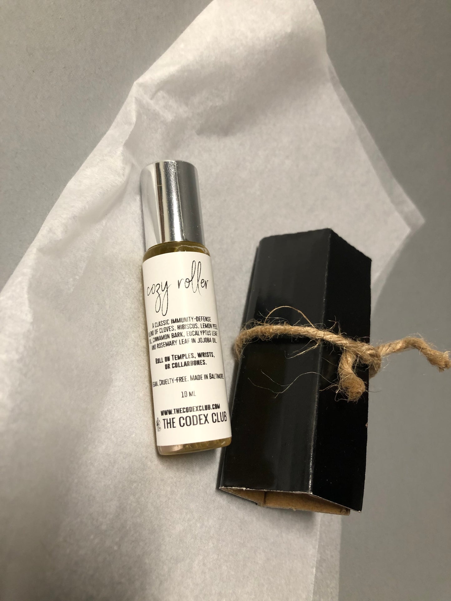Cozy Immune Defense Essential Oil Roller Bottle for Travel Ready Self-Care